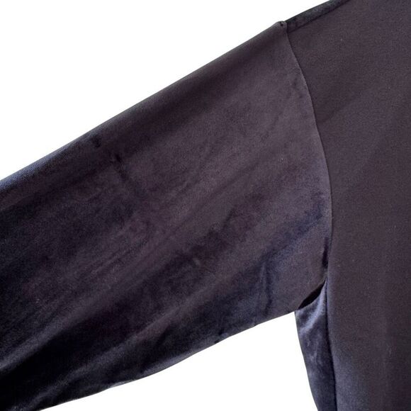 Athleta Retroplush Velvet Mixed Media Crewneck Oversized Sweatshirt Size M #2373 - Picture 10 of 16